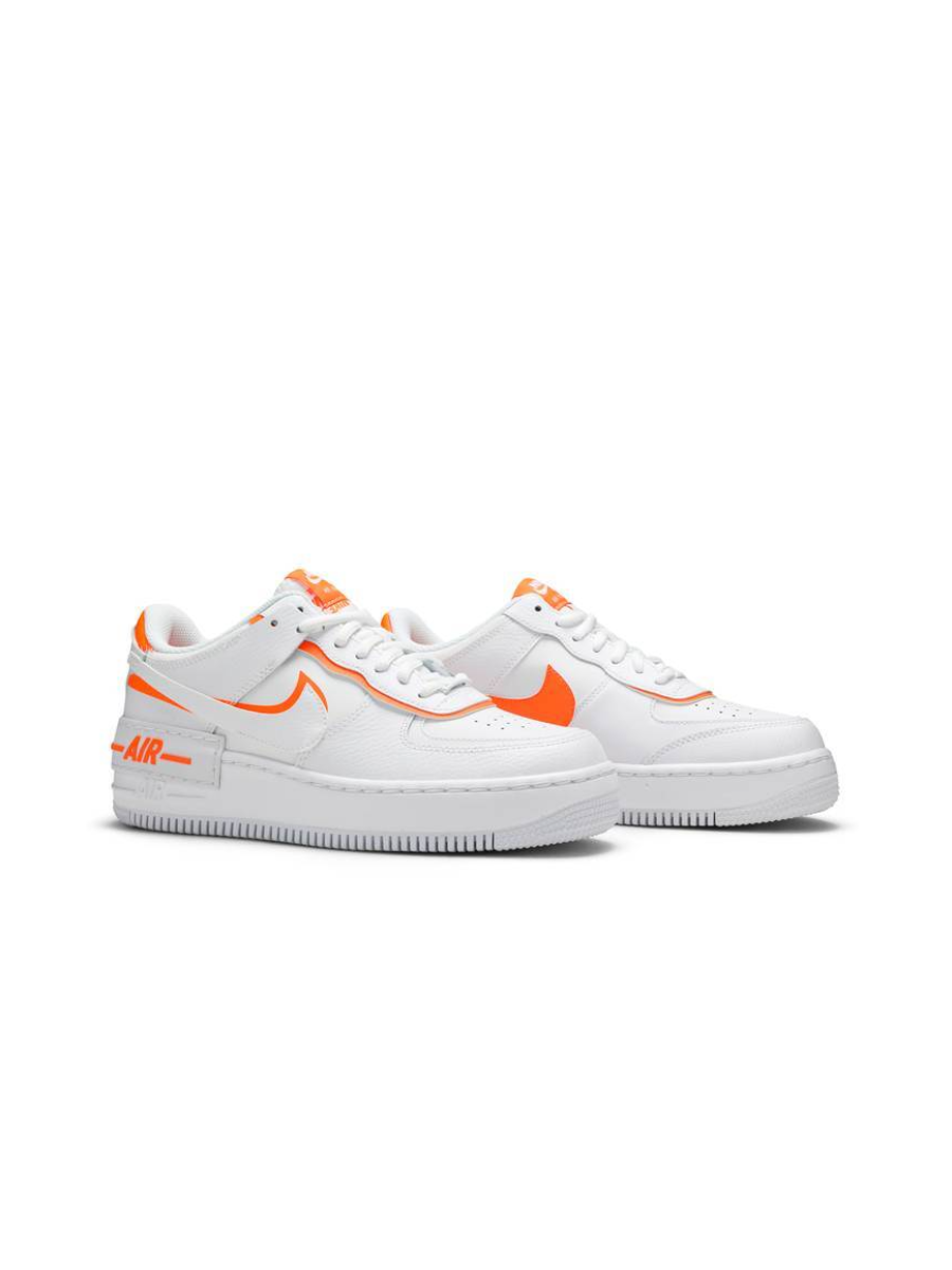 Картинка Кроссовки спортивные Nike Air Force 1 Low Shadow White Total Orange